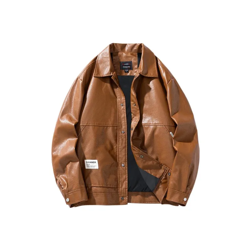 PIERRE CARDIN Leather Jacket Men's-5