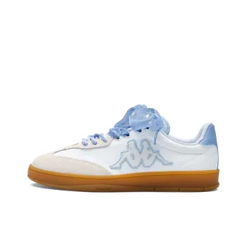 Kappa Tifo Back to Back Anti Slip Wear Resistant Low Top Skateboard Shoes Women's White Blue