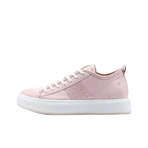 Ecco Street ACE Low Top Skateboard Shoes Women's Pink