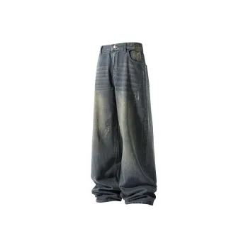 MEIPIN TANG Jeans Unisex Washed Color