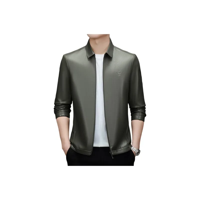 PIERRE CARDIN Leather Jacket Men's-5