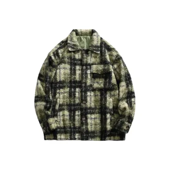 PEIMENG Jackets Coats Unisex Dark Army Green