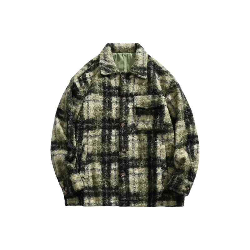 PEIMENG Jackets Coats Unisex Dark Army Green-0
