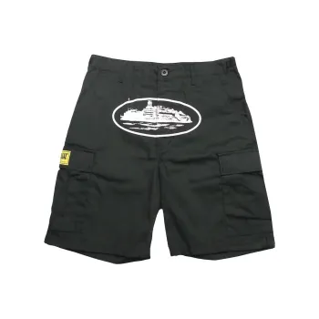 Corteiz Cargo Shorts Unisex Black