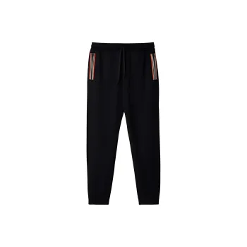 Burberry SS24 Knitted Sports Pants Men's Black