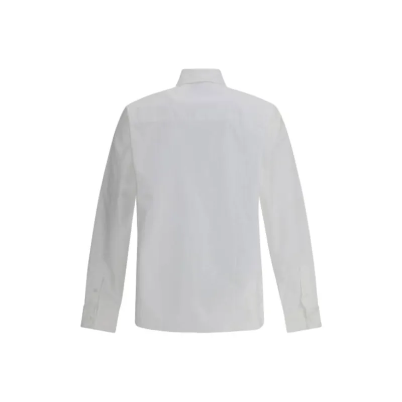 Maison Kitsune Fox Head Patch Long Sleeved Shirt-1
