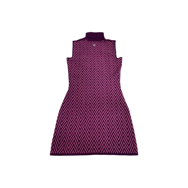 CHANEL Sleeveless Dress Women's Red-1