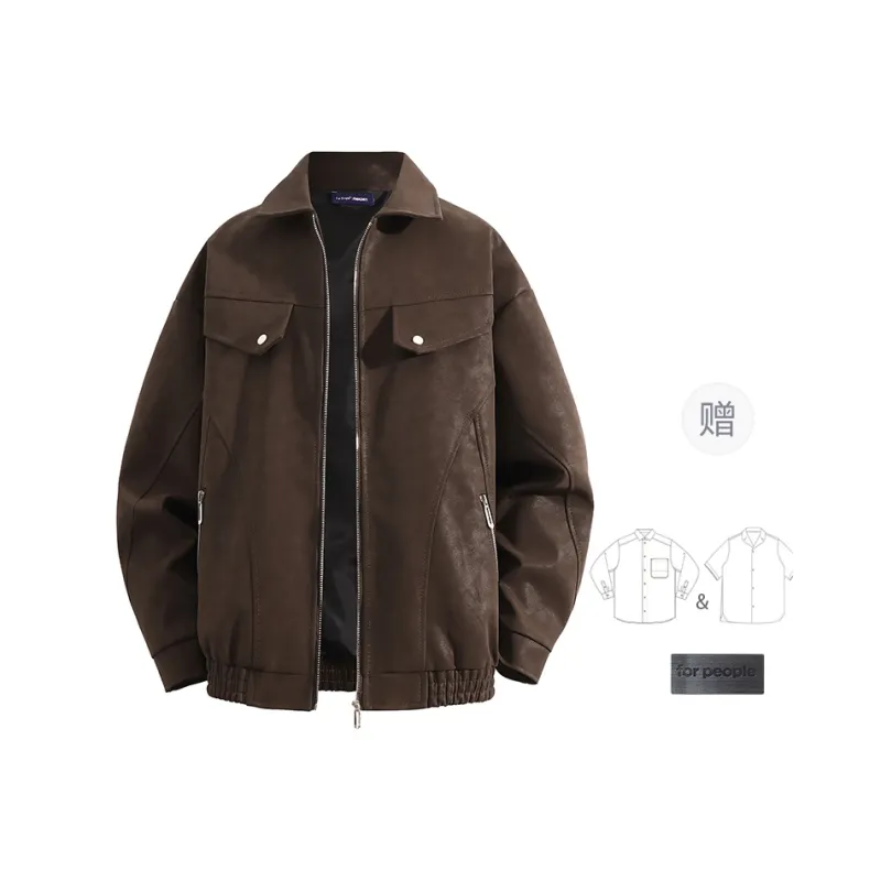 FAX FOR FMACM Leather Jacket Unisex-6
