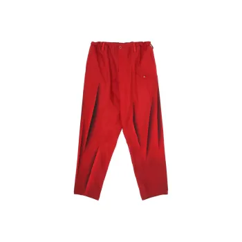 Yohji Yamamoto Abstract print Silk Trousers