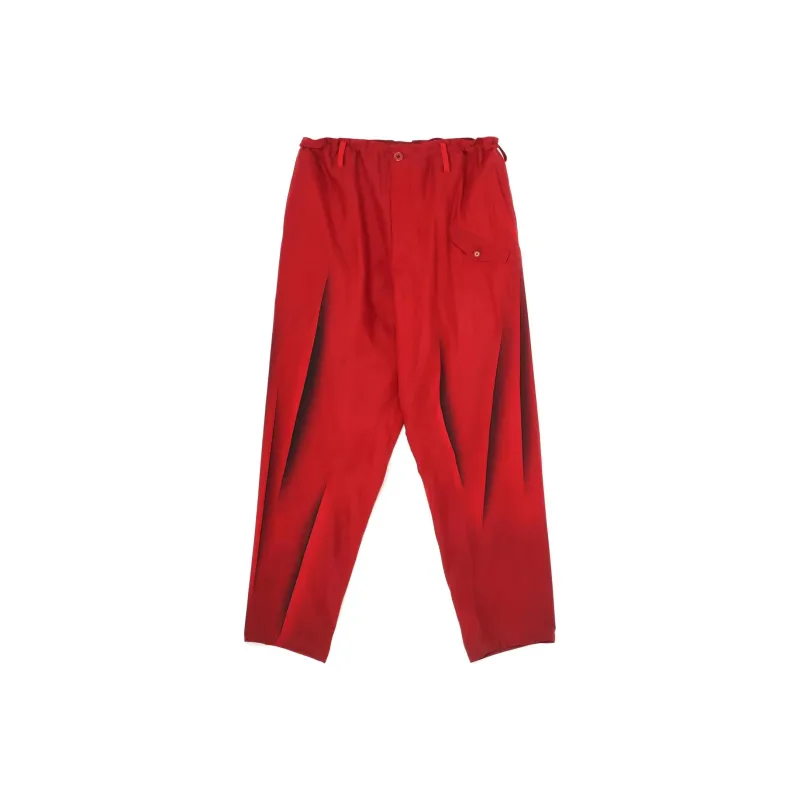 Yohji Yamamoto Abstract print Silk Trousers-0