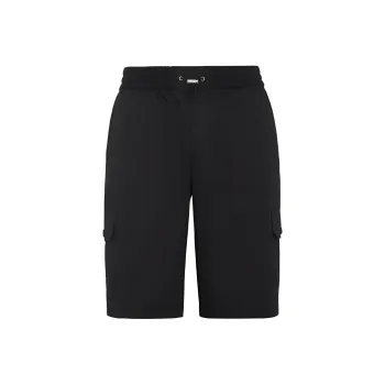 PHILIPP PLEIN Straight Hem Drawstring Cargo Shorts