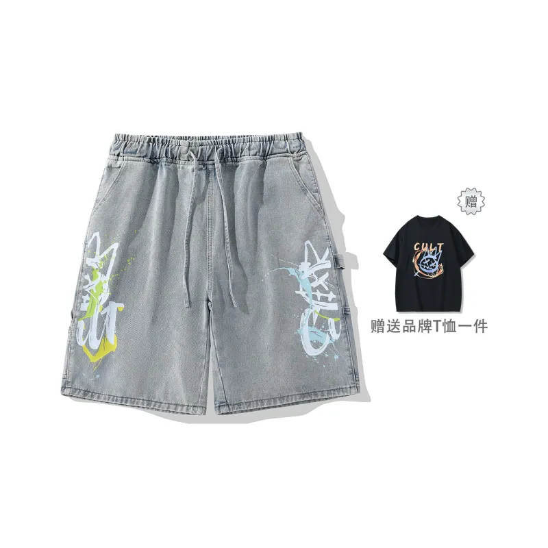 CULT OF INDIVIDUALITY Denim Shorts Unisex-6