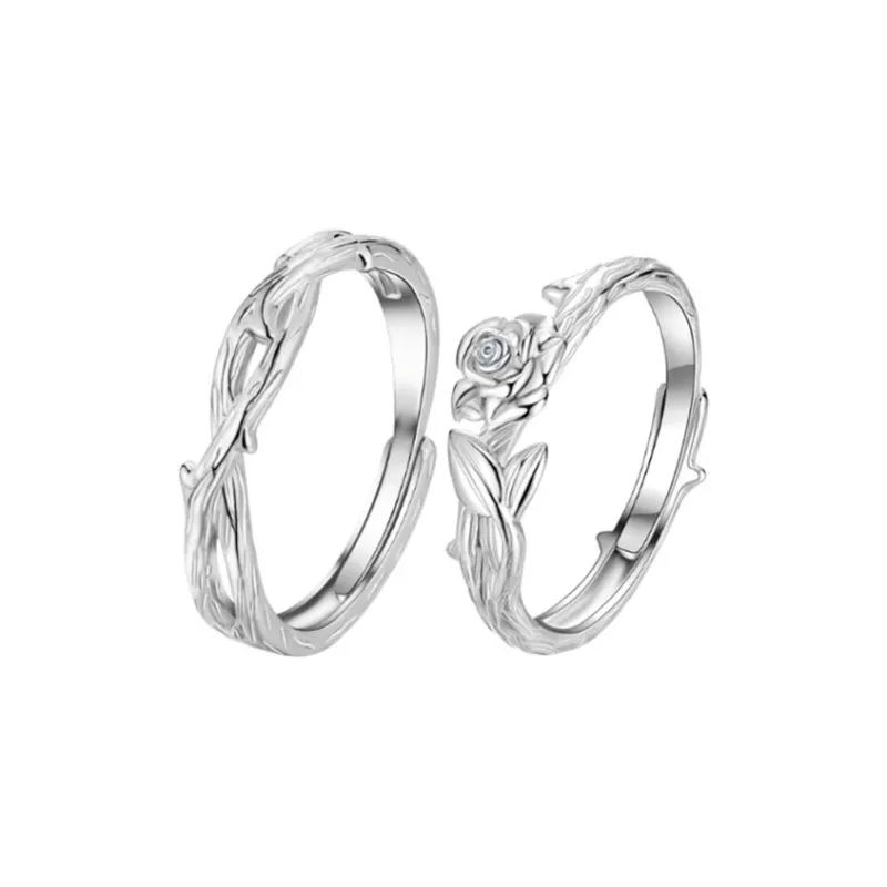 Treasure Flaws S999 Fine Silver Rings Unisex Silver-6