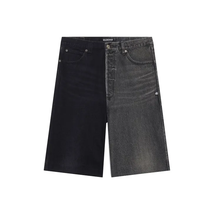 Balenciaga FW21 Denim Shorts Men's Black-0