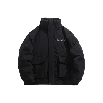Love Monster Puffer Jacket Unisex Blue