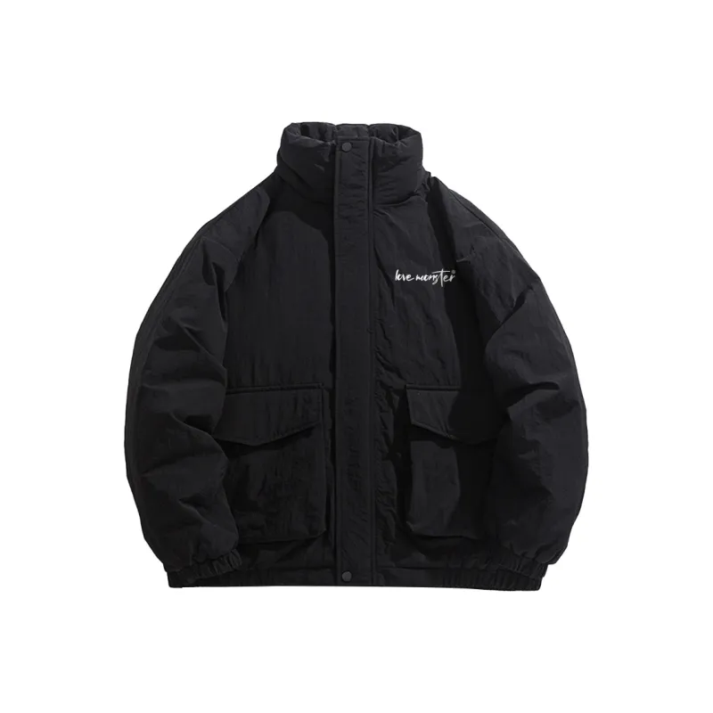 Love Monster Puffer Jacket Unisex Blue-0