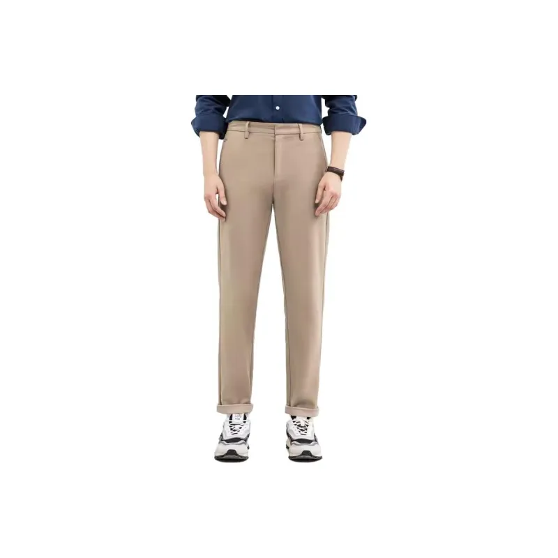 SEPTWOLVES Casual Pants Men Khaki-0