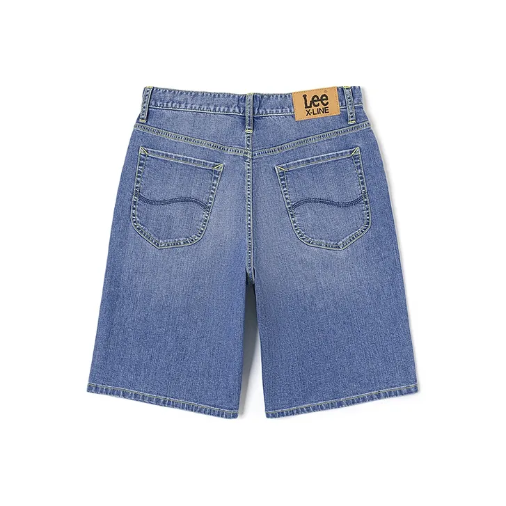 Lee Denim Shorts Men Light Blue-0