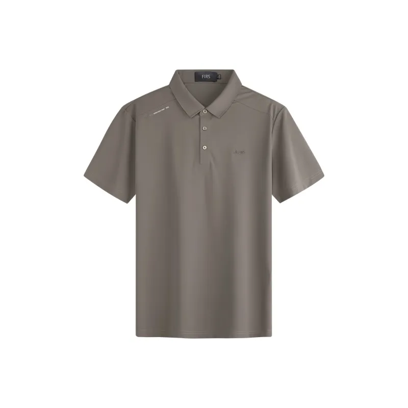 FIRS Polo Shirt Men's Linen Brown-0