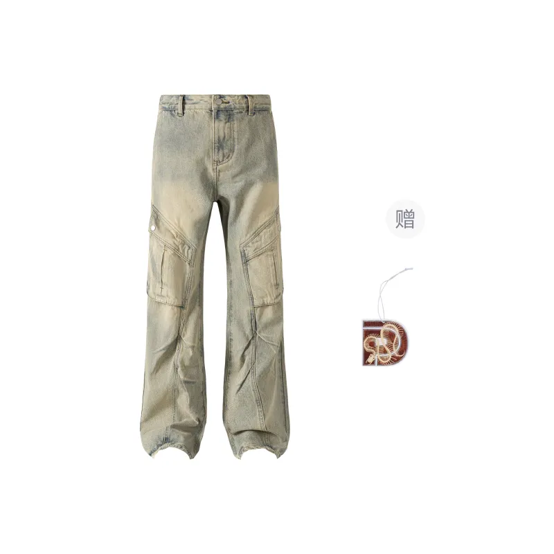 PILOTDRAGON SS25 Jeans Unisex Yellow Mud-0
