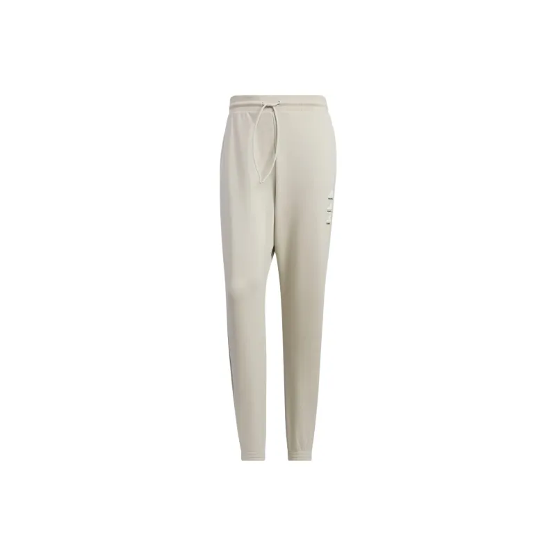 Adidas BASKETBALL Knitted Sports Pants Men's Light Sesame Earth Gray-0