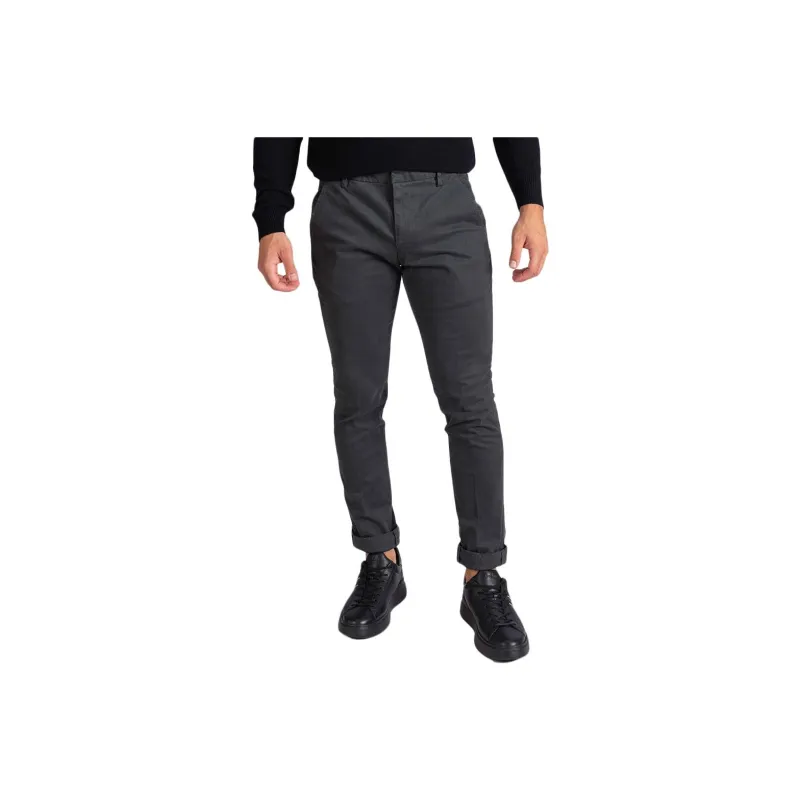 Dondup Mid Rise Slim Fit Trousers-0