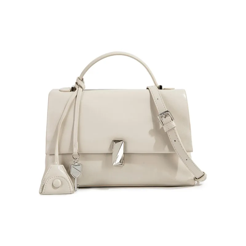 CentarlKatty PU One Shoulder Handbag Women's Moon White-1