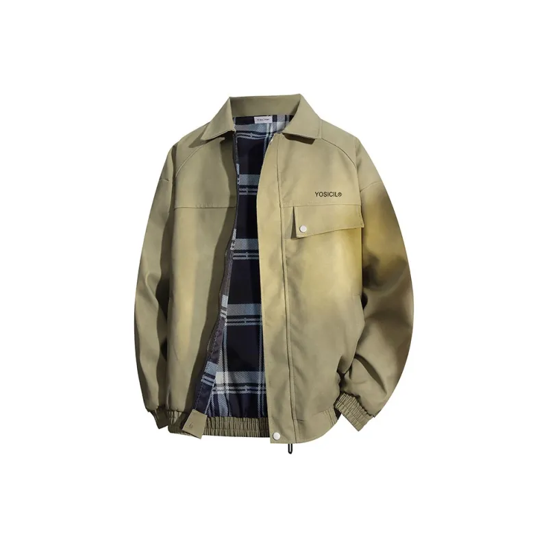 YOSICIL Leather Jacket Unisex Moss Green-0