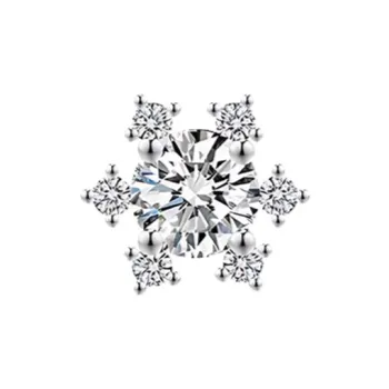 VEZA Sterling Silver Stud Earrings Women's