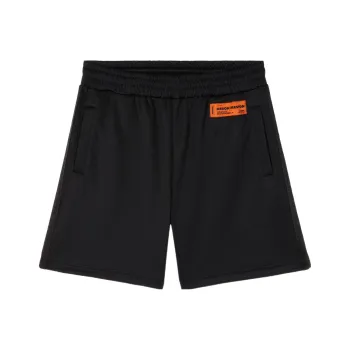HERON PRESTON Logo Patch High Waist Track Shorts