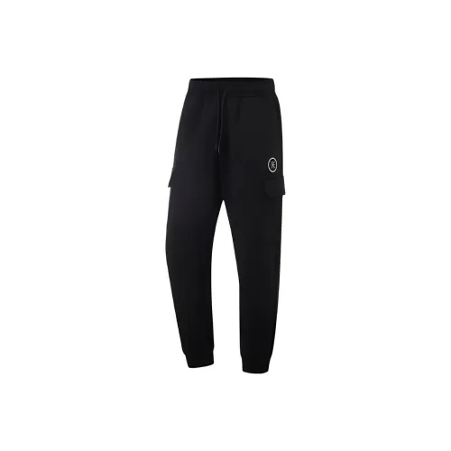 LiNing Basketball Collection Knitted Sports Pants Men's Black
