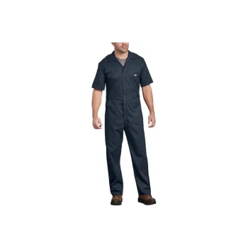 Dickies Flex Short Sleeve Coveralls Jumpsuit Men's Navy