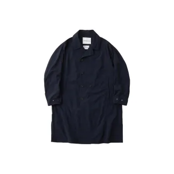 White Mountaineering Trench Coat Men's Dark Blue