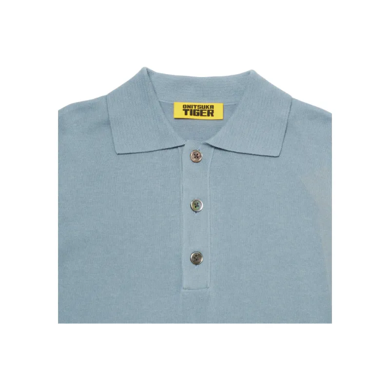 Onitsuka Tiger SS25 KNIT Polo Shirt Men's Blue-2