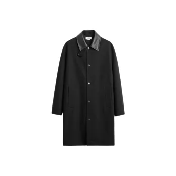 ZARA Trench Coats Men Black