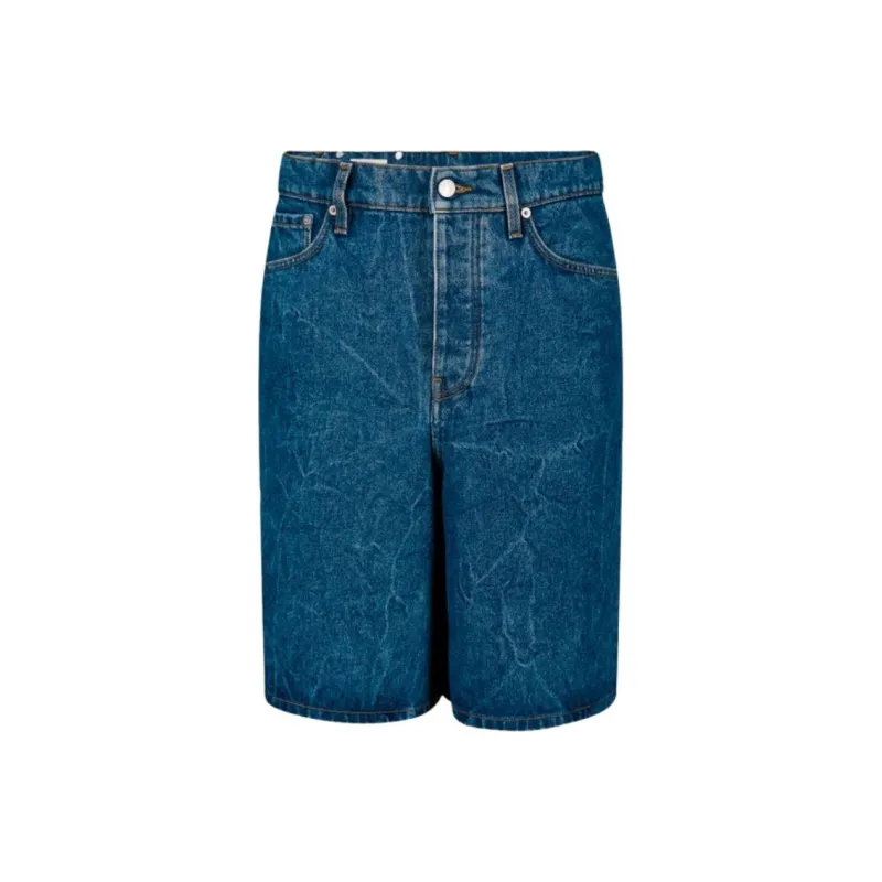 DRIES VAN NOTEN Mid Rise Denim Shorts-0