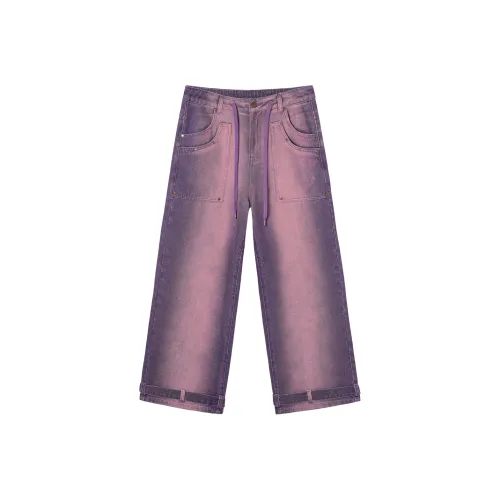 Mmlg Jeans Unisex Pink Purple Gradient