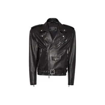 DSQUARED 2 80s Leather Kiodo Jacket