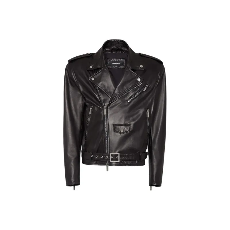 DSQUARED 2 80s Leather Kiodo Jacket-0