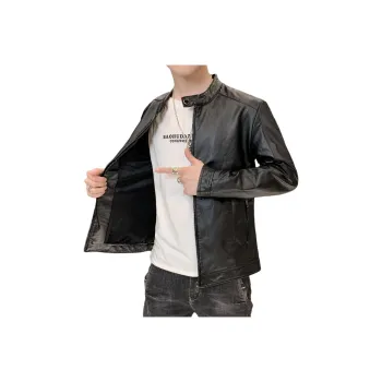 PIERRE CARDIN Leather Jacket Men's