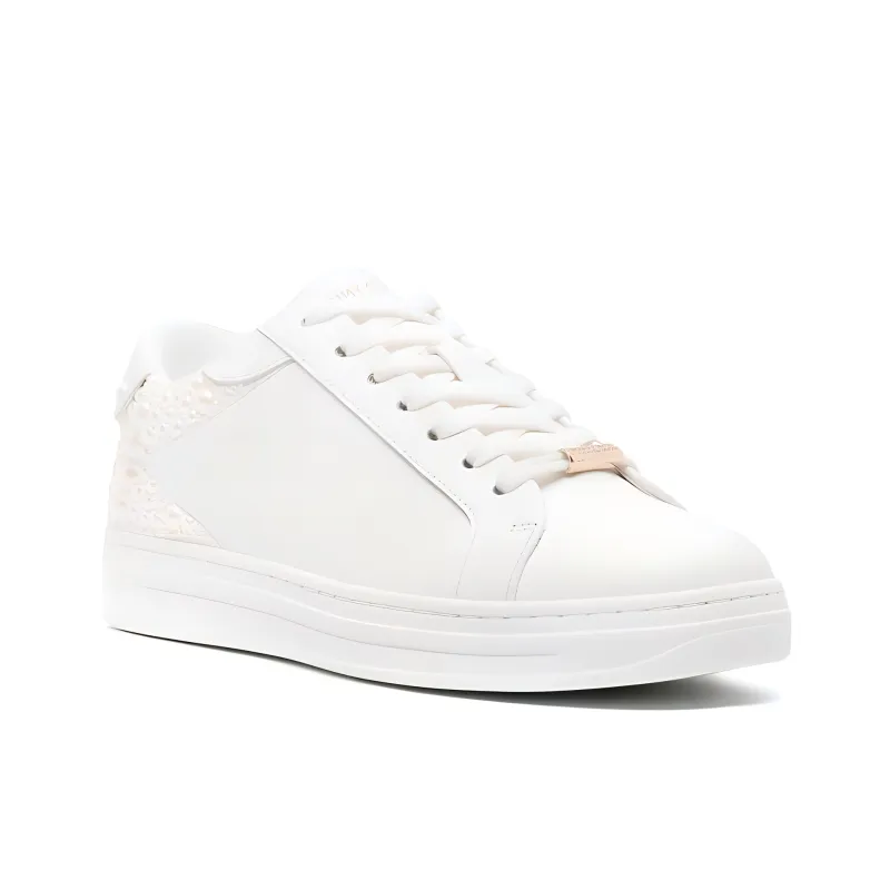 Jimmy Choo Rome Low Top Skateboard Shoes Women's White-2