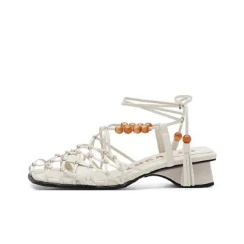 SUGARSU Roman Sandals Women's Ecru