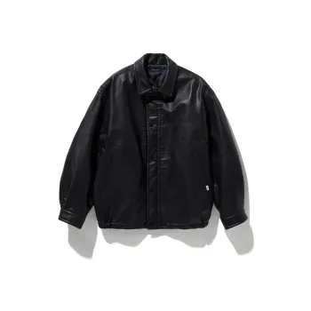 Nautica White Sail Faux Leather Jacket Men's
