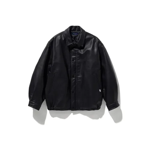 Nautica White Sail Faux Leather Jacket Men's