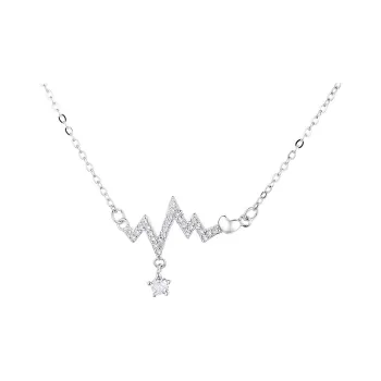 DAWO 925 Sterling Silver Necklaces Women's