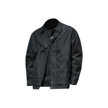 Seasonal Words Jackets Coats Men's Black