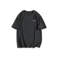 [5A Antibacterial & Breathable]Dark Gray (B Handwritten Life Chest Logo _B Handwritten Life Back Logo)