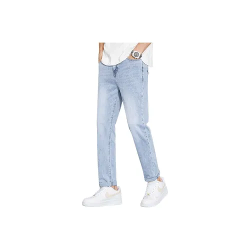 Children Of Huaxia 2025 Spring Summer Jeans Mens Light Blue