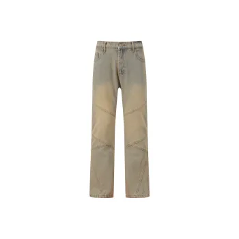 TEN MIRO Jeans Unisex Yellow Mud