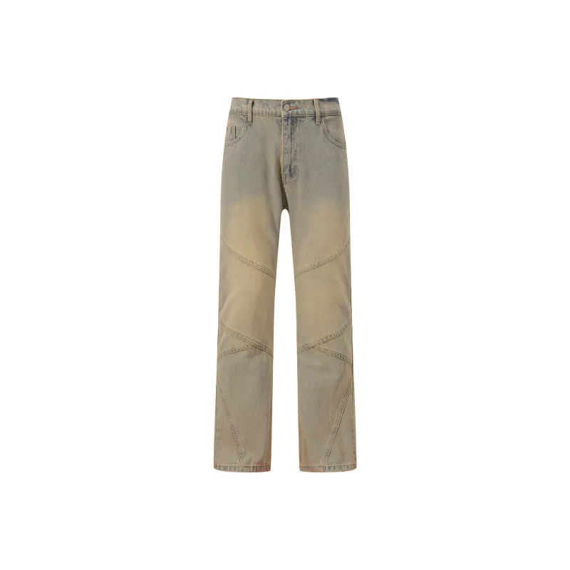 TEN MIRO Jeans Unisex Yellow Mud-0